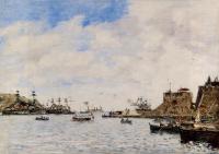 Boudin, Eugene - Villefranche, the Harbor